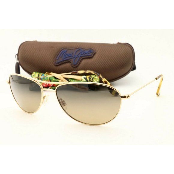 Maui Jim Baby Beach 245-16 Gold Brown Sunglasses